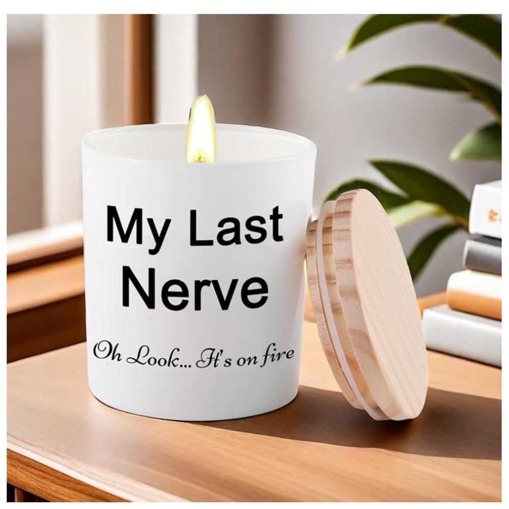 BFJLIFE My Last Nerve Scented Soy Candle